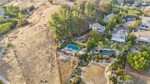 24042 Ingomar St, West Hills, CA 91304 - aerial overview of property's location featuring nearby suburban area and a pool