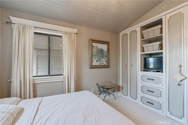 24042 Ingomar St, West Hills, CA 91304 - bedroom with lofted ceiling and wood ceiling