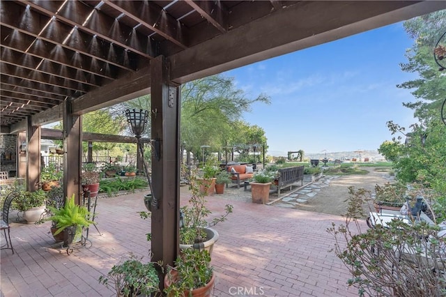 24042 Ingomar St, West Hills, CA 91304 - view of patio with an outdoor living space
