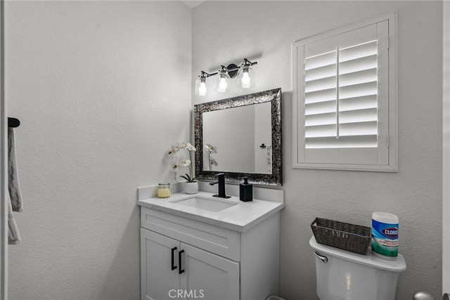 37152 57th St E, Palmdale, CA 93552 - half bathroom featuring vanity and toilet