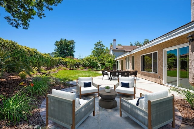 3386 Montagne Way, Thousand Oaks, CA 91362 - view of patio featuring an outdoor living space and outdoor dining space