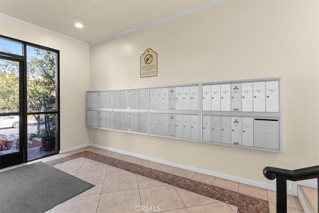 5403 Newcastle Ave Unit 19, Encino, CA 91316 - view of home's community featuring ornamental molding, mail area, and recessed lighting