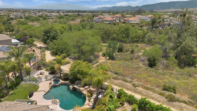 42207 Kimberly Way, Murrieta, CA 92562 - aerial overview of property's location with a mountainous background and nearby suburban area