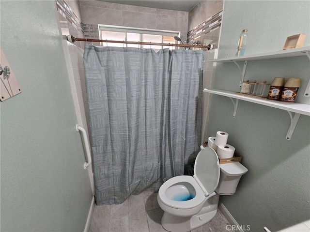 9294 Manteca Ave, Hesperia, CA 92345 - bathroom featuring toilet and a shower with curtain