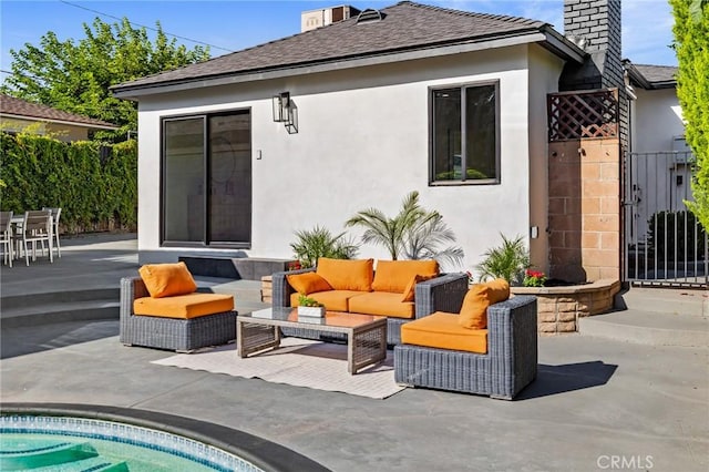 439 S Lamer St, Burbank, CA 91506 - view of patio with an outdoor hangout area