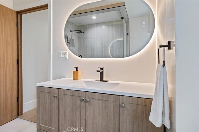 439 S Lamer St, Burbank, CA 91506 - full bathroom featuring vanity and a shower