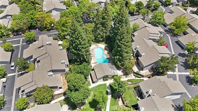3350 M St Unit 33, Merced, CA 95348 - aerial perspective of suburban area with a pool