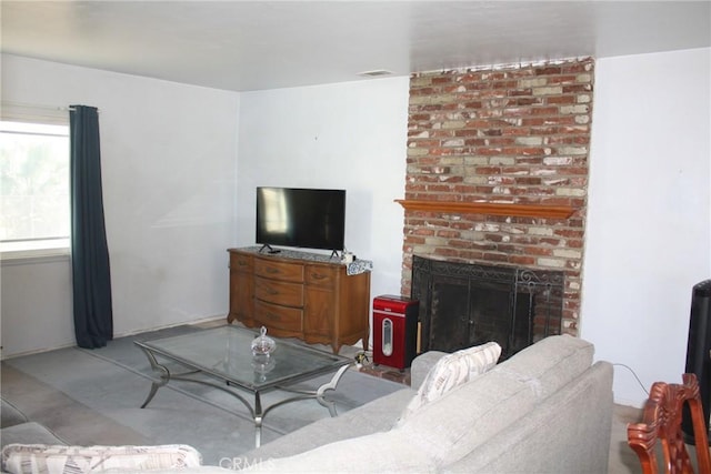 6400 Tournament Dr, Jurupa Valley, CA 92509 - living area featuring a fireplace