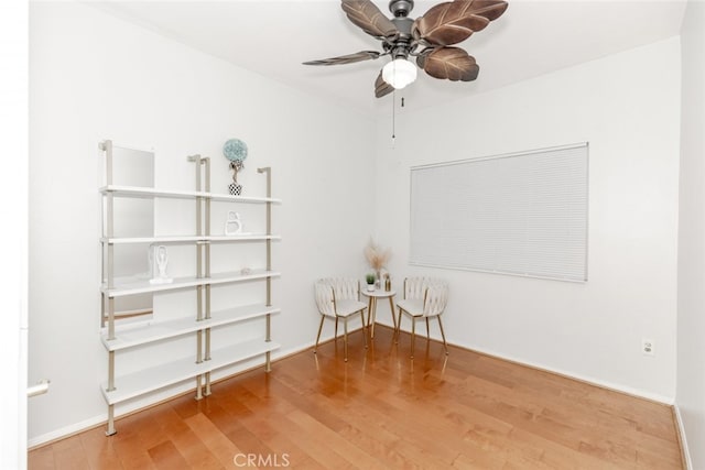 11124 Burbank Blvd Unit 101, North Hollywood, CA 91601 - unfurnished room with wood finished floors and a ceiling fan