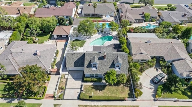 16842 Liggett St, Los Angeles, CA 91343 - aerial view of property's location featuring nearby suburban area and a pool area