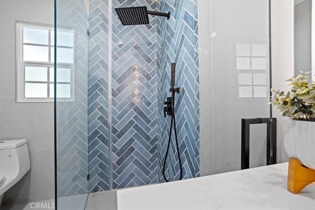 16842 Liggett St, Los Angeles, CA 91343 - bathroom with toilet and a stall shower