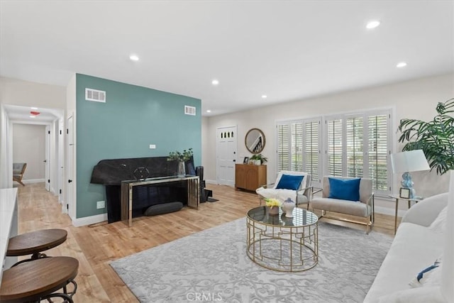 16842 Liggett St, Los Angeles, CA 91343 - living area featuring recessed lighting and wood finished floors