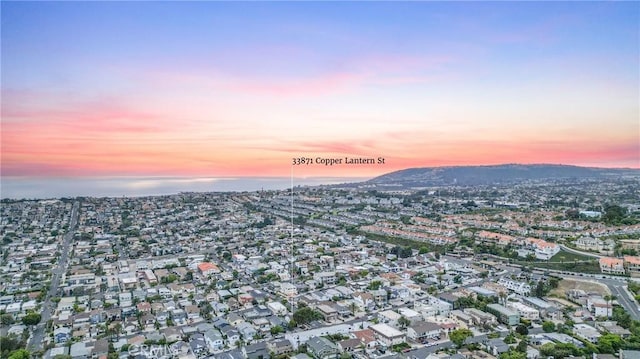 33871 Copper Lantern St, Dana Point, CA 92629 - aerial view at dusk of a mountain view