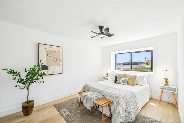 33871 Copper Lantern St, Dana Point, CA 92629 - bedroom with light wood-style flooring and ceiling fan