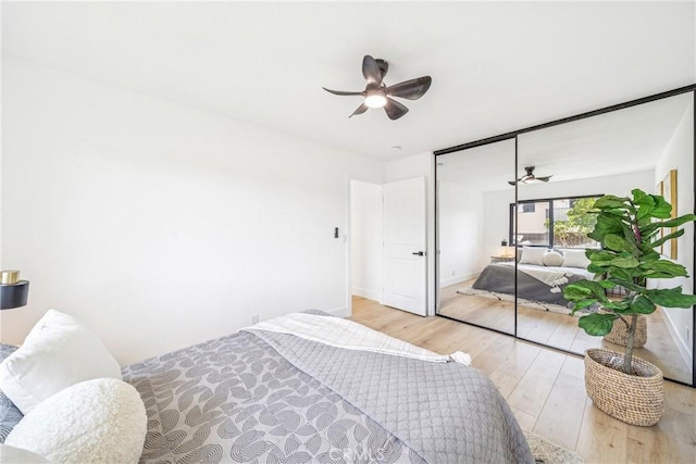 33871 Copper Lantern St, Dana Point, CA 92629 - bedroom with hardwood / wood-style flooring and a ceiling fan
