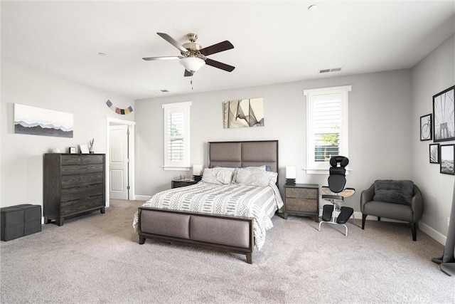 3109 Rae Creek Dr, Chico, CA 95973 - carpeted bedroom with a ceiling fan and baseboards