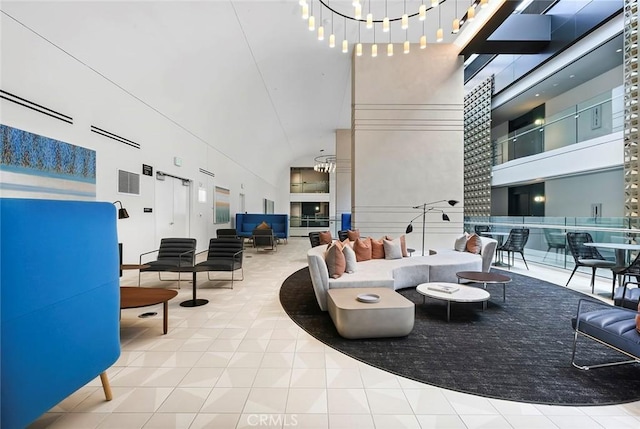400 S Broadway Unit 1701, Los Angeles, CA 90013 - community lobby with a high ceiling