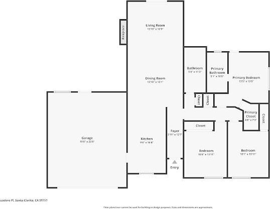 22601 Aguadero Pl, Saugus, CA 91350 - view of room layout