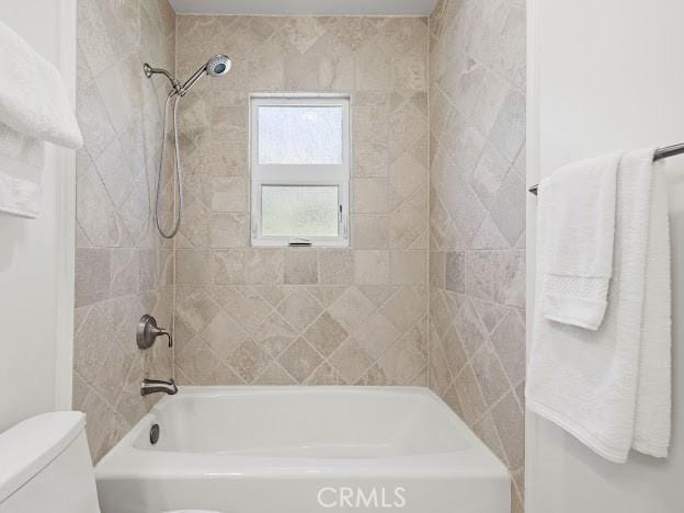 22601 Aguadero Pl, Saugus, CA 91350 - full bath featuring toilet and bathing tub / shower combination