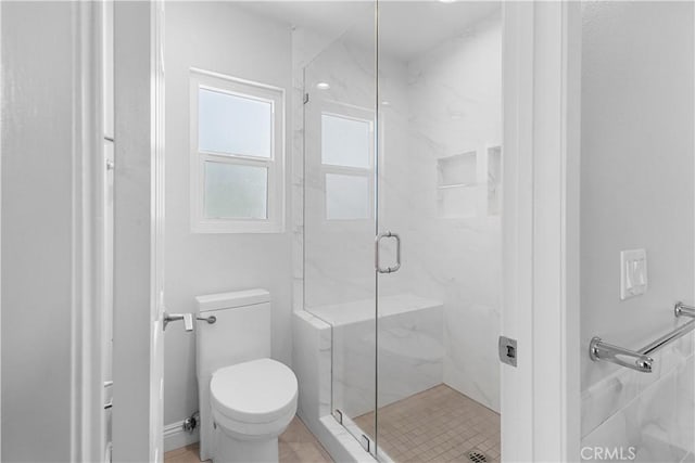 1317 Mill Creek Ct, Thousand Oaks, CA 91360 - full bath with a marble finish shower and toilet