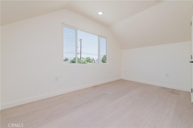 16645 Holton St, La Puente, CA 91744 - bonus room with vaulted ceiling, light wood-type flooring, and recessed lighting