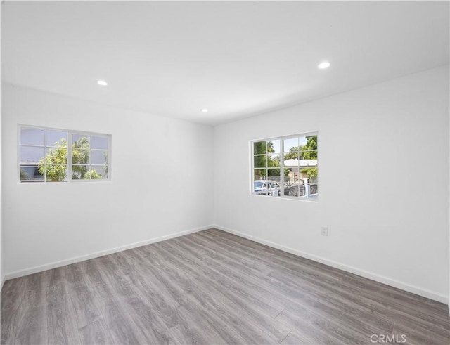 6846 Wystone Ave, Reseda, CA 91335 - unfurnished room featuring wood finished floors and recessed lighting