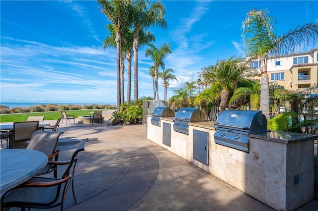 2727 Shell Beach Rd Unit 219, Pismo Beach, CA 93449 - view of patio with area for grilling and outdoor dining area