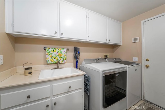 2151 Lyon Ave, Riverside, CA 92503 - laundry room featuring cabinet space and separate washer and dryer