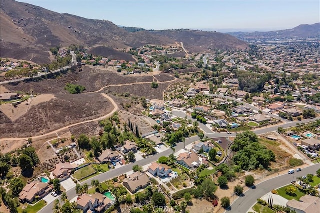 2151 Lyon Ave, Riverside, CA 92503 - aerial view of property and surrounding area featuring a mountain backdrop and nearby suburban area