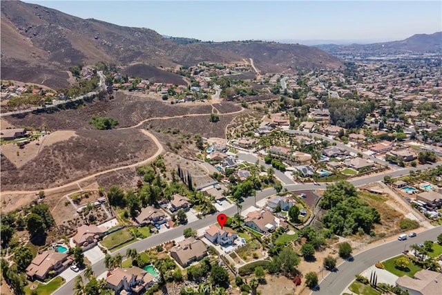 2151 Lyon Ave, Riverside, CA 92503 - aerial view of property's location featuring a mountain backdrop and nearby suburban area