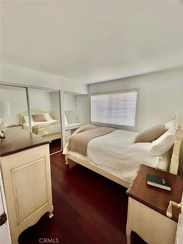 10116 Viking Ave, Northridge, CA 91324 - bedroom featuring dark wood-style flooring and a closet