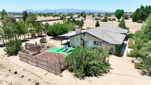 15233 Olive St, Hesperia, CA 92345 - aerial view of property and surrounding area featuring a mountainous background