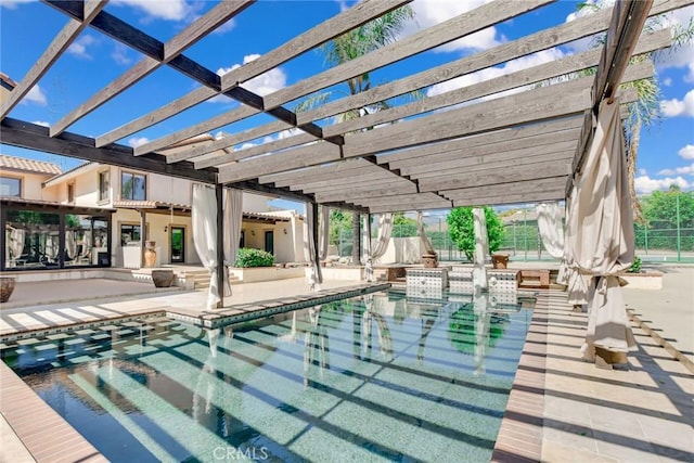 462 Pomello Dr, Claremont, CA 91711 - view of swimming pool featuring a patio and a pergola