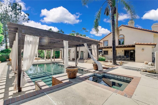 462 Pomello Dr, Claremont, CA 91711 - swimming pool featuring an in-ground hot tub and a patio area