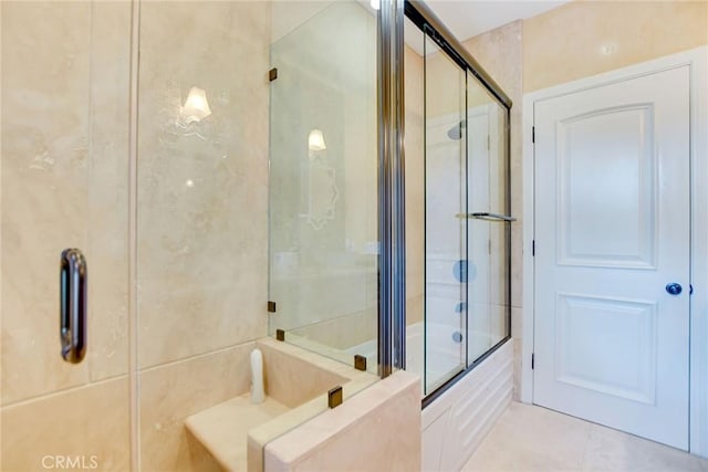 462 Pomello Dr, Claremont, CA 91711 - bathroom featuring tile patterned flooring and combined bath / shower with glass door