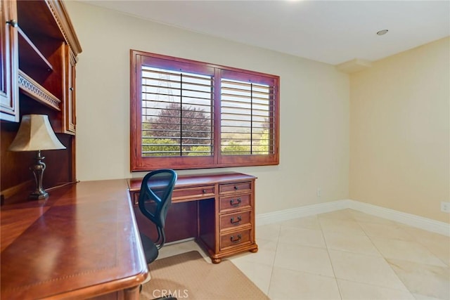 462 Pomello Dr, Claremont, CA 91711 - home office featuring light tile patterned floors and baseboards