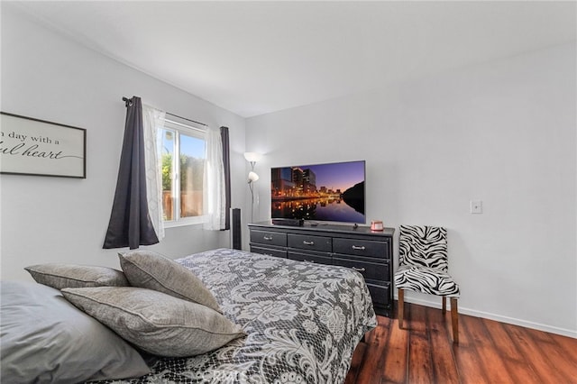 40236 Holden Cir, Temecula, CA 92591 - bedroom with dark wood-style flooring and baseboards