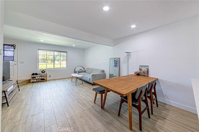 68 Timber Run Unit 45, Irvine, CA 92614 - dining area featuring light wood-style flooring and recessed lighting