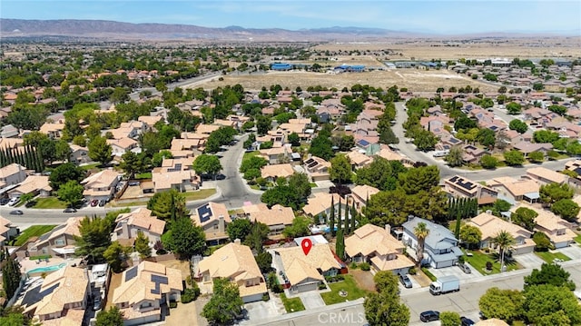44505 Shadowcrest Dr, Lancaster, CA 93536 - aerial perspective of suburban area featuring mountains