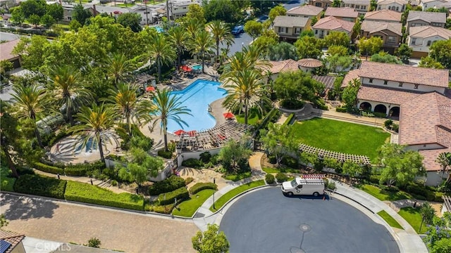 403 Sevilla Dr, Brea, CA 92823 - aerial view of a pool