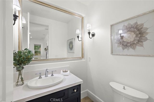 19 Dennis Ln, Ladera Ranch, CA 92694 - half bathroom featuring vanity and toilet