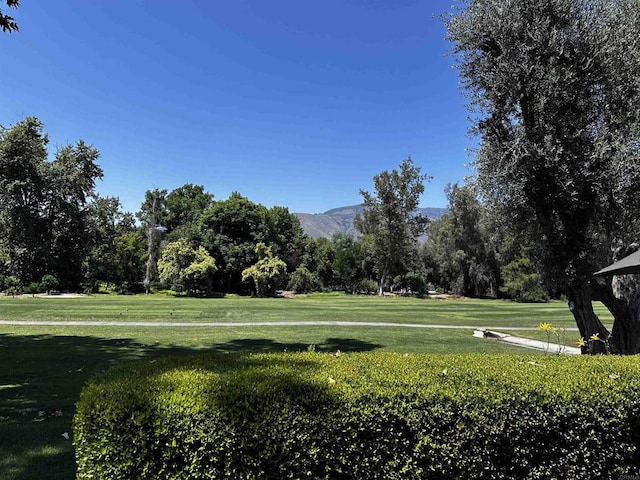 32688 Taspa Ct, Pauma Valley, CA 92061 - view of community featuring a yard, a mountain view, and view of wooded area