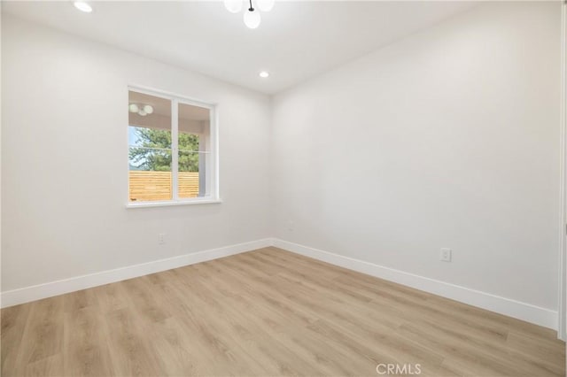 6638 Dolores Dr, Paradise, CA 95969 - unfurnished room featuring light wood-style flooring and recessed lighting