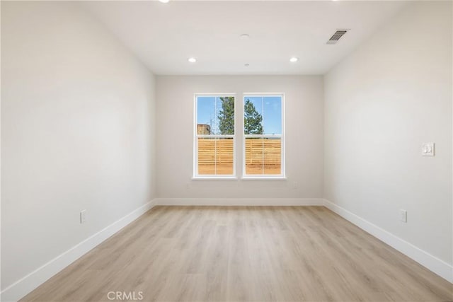 6638 Dolores Dr, Paradise, CA 95969 - spare room with light wood-type flooring and recessed lighting