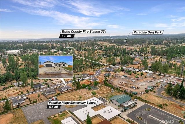 6638 Dolores Dr, Paradise, CA 95969 - aerial map of property and surrounding area