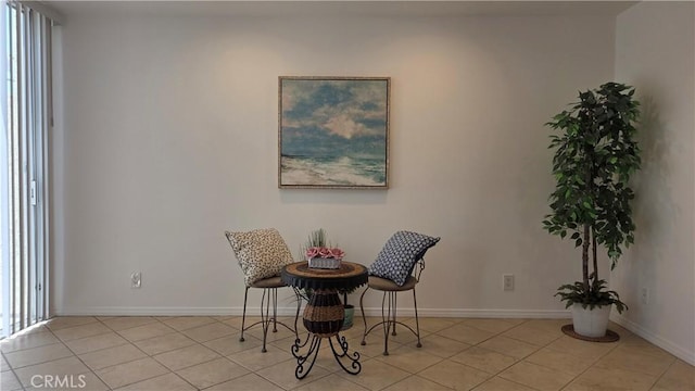 856 N Van Ness Ave Unit 3, Los Angeles, CA 90038 - sitting room with light tile patterned flooring and baseboards