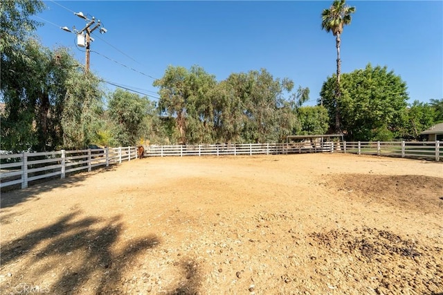 8873 Reche Canyon Rd, Colton, CA 92324 - view of yard with an enclosed horse arena