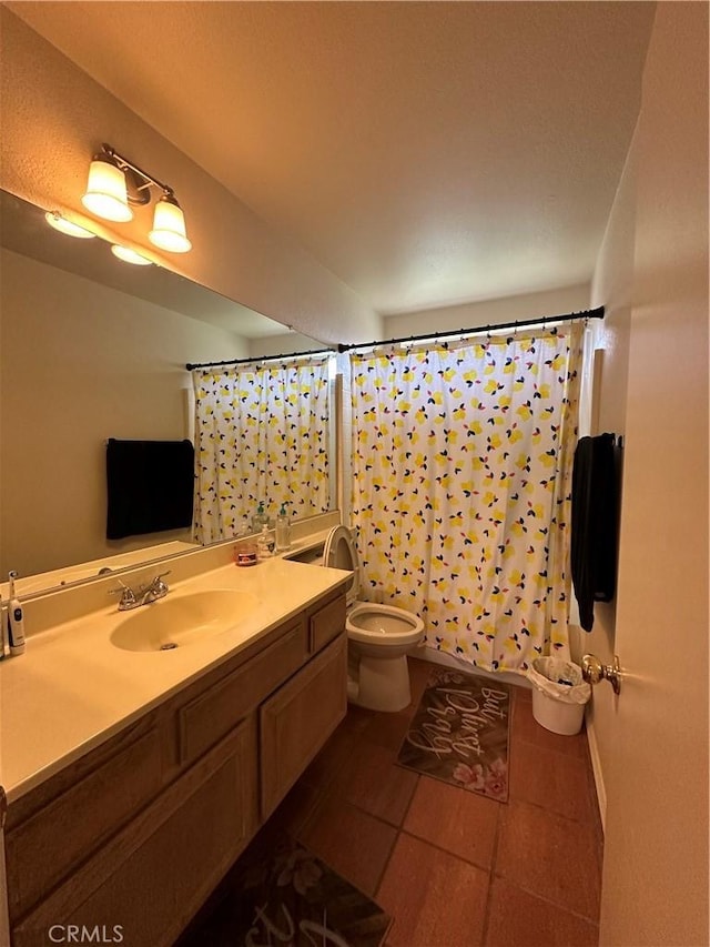 37510 Conifer Dr, Palmdale, CA 93550 - full bathroom with vanity and tile patterned flooring