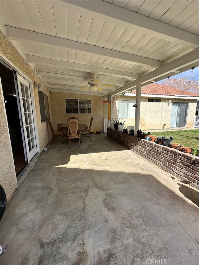 37510 Conifer Dr, Palmdale, CA 93550 - view of patio / terrace featuring ceiling fan