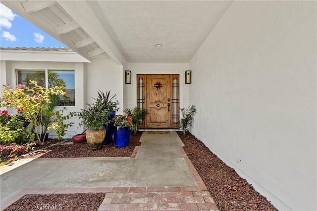 23906 Fernmead Ln, Harbor City, CA 90710 - view of exterior entry featuring stucco siding